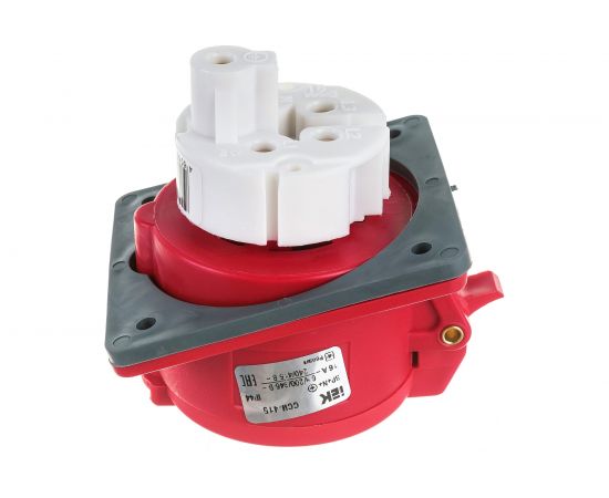 Встраиваемая розетка IEK ССИ-415 16А-6ч/200/346-240/415В 3Р+PЕ+N IP44 MAGNUM PSN42-016-5 – изображение 2