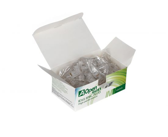 Коннектор AOpen/Qust RJ-45 8P8C CAT 5Е упаковка 100 шт. Aopen ANM005-1/100 – изображение 2