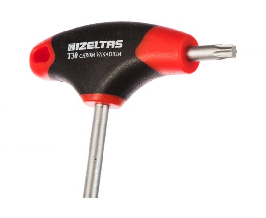 Т-образный ключ TORX 6-гранный с рукояткой T30 IZELTAS 4909220030 – изображение 2