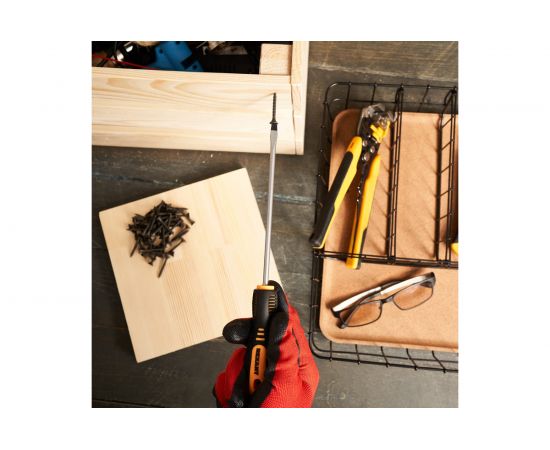 Шлицевая отвертка REXANT SL 5х150 мм, двухкомпонентная рукоятка 12-6428 – изображение 3