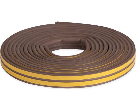 Самоклеящийся уплотнитель для окон и дверей KRASS Р10 коричневый Лк-00002362 – изображение 3