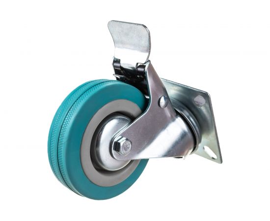 Колесо аппаратное поворотное с тормозом Longway SCgb 93 – изображение 4