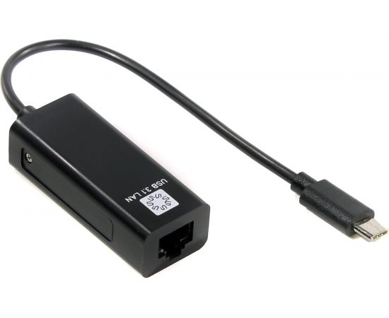 Сетевая карта 5bites USB 3.1 TYPE-C - RJ45 100 мегабит, черный, 10см UA3C-45-08BK – изображение 4
