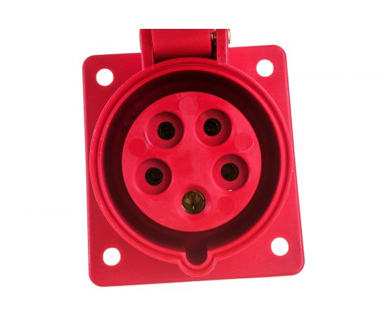 Встраиваемая розетка IEK ССИ-415 16А-6ч/200/346-240/415В 3Р+PЕ+N IP44 MAGNUM PSN42-016-5 – изображение 4