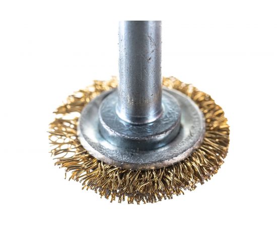 Щетка плоская со шпилькой 30 мм для дрели КЕДР 146-0030 208021 – изображение 4