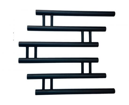 Полотенцесушитель INDIGO Фокстрот Zip 1"", 60/60, черный муар УТ000033871 