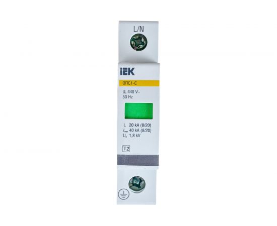 Разрядник IEK ОПС1-C, 1P, ИЭК, MOP20-1-C 