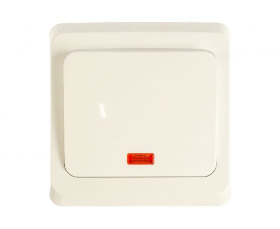 Одноклавишный выключатель Schneider Electric СП Этюд 10А IP20 с индикацией, белый BC10-005B 