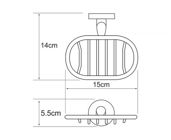 Мыльница WasserKRAFT Rhein решетка K-6269 – изображение 3