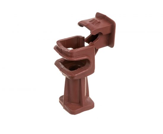 Держатель круглого проводника EZETEK 6-8мм коричневый, высота 36мм, пластик 91003 – изображение 3