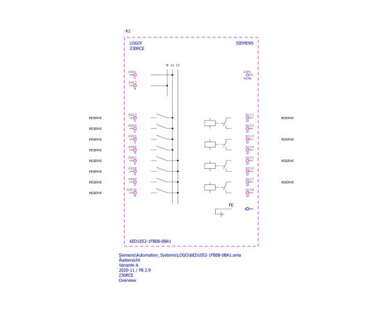 Микроконтроллер Siemens LOGO! 230RCE, 115В-230В, 8DI 4DO, с дисплеем 6ED10521FB080BA1 – изображение 3
