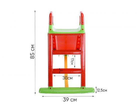 Горка для катания детей Doloni красно-зеленый, 0140/01, KG014400/01 – изображение 4