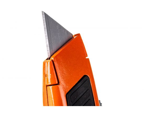 Нож, 18 мм, выдвижное трапециевидное лезвие, двухкомпонентный корпус Sparta 78978 – изображение 4