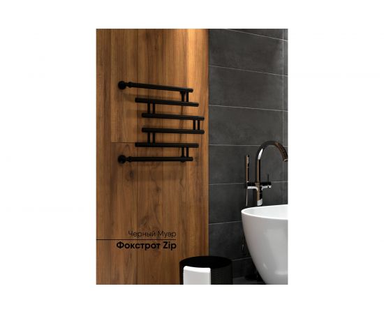 Полотенцесушитель INDIGO Фокстрот Zip 1"", 60/60, черный муар УТ000033871 – изображение 5