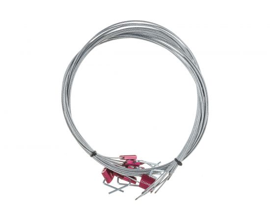 Тросовая пломба ООО Пломба.Ру D1 8 мм. L1500 мм. Цвет красный 10 шт. в упаковке Т-0-2211 