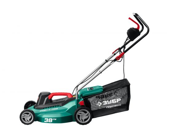 Сетевая газонокосилка ЗУБР 1700 Вт ГСЦ-38-1700 – изображение 2