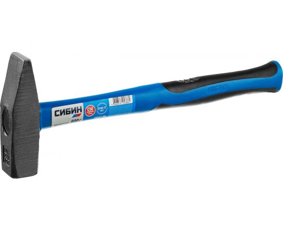 Слесарный молоток с фибергласовой рукояткой 600 г СИБИН 20047-06 – изображение 3
