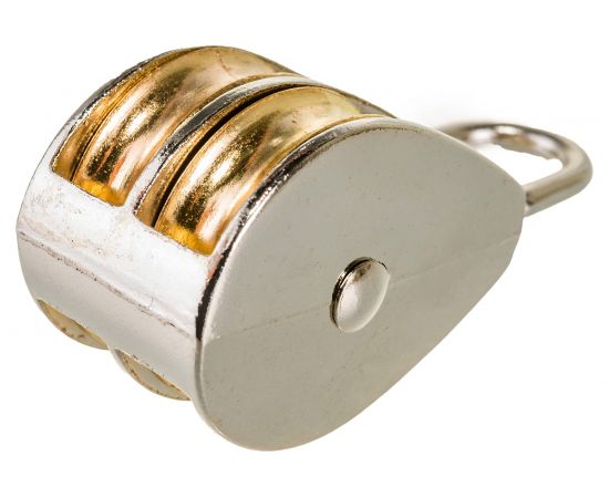 Двойной блок для троса Партнер металлический шкив, 50 мм 826791 – изображение 4