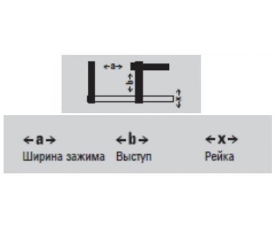 Струбцина 250/80 BESSEY BE-TPN25B8BE – изображение 4