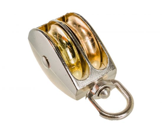 Двойной блок для троса Партнер металлический шкив, 50 мм 826791 – изображение 5