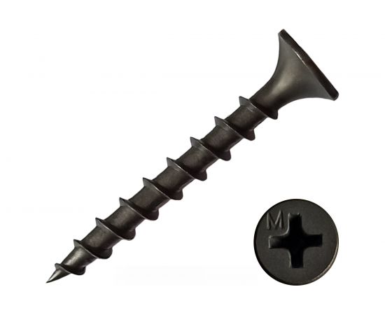 Саморез по дереву Daxmer ГКД черный 3.5х32, 15 кг, короб 332765 