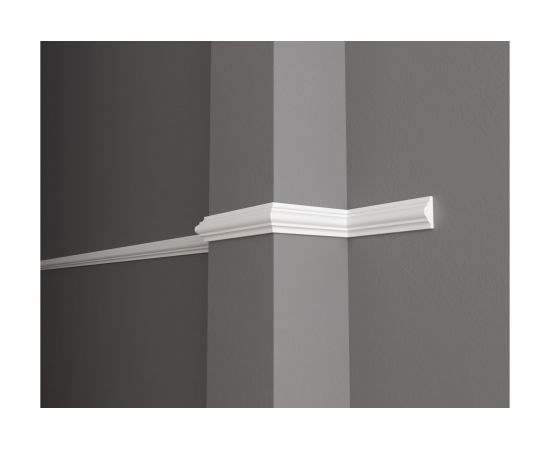 Стеновой молдинг Decor-Dizayn ударопрочный влагостойкий под покраску 40Х19Х2000 мм DD002 