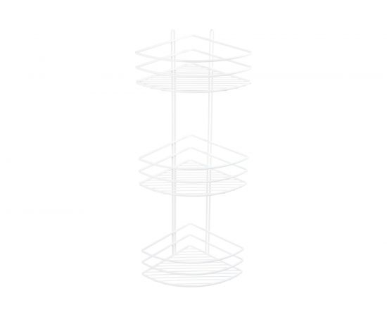 Угловая полка FIXSEN трехэтажная, белая FX-710W-3 