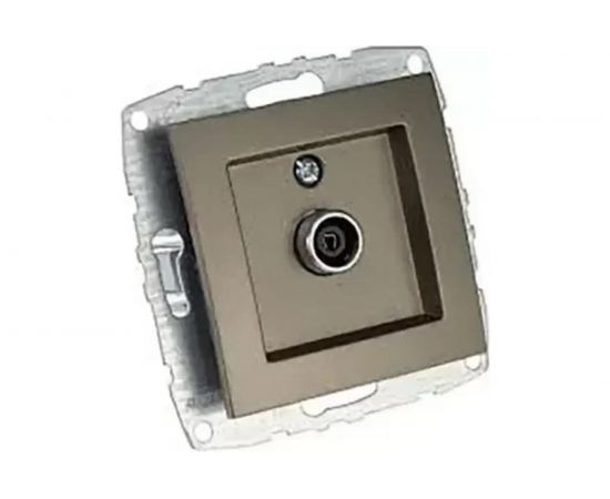 Механизм TV розетки MONO ELECTRIC L/D, с экраном, бронза 500-002305-138 