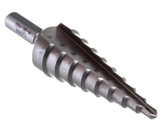 Ступенчатое сверло №1 (4,6,8,10,12,14,16,18,20) Bucovice Tools 641010 