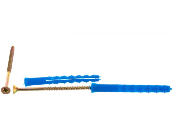 Пакет дюбель РДК Метизный двор 6х60мм + шуруп 4х70мм 10 шт. 4607173902160 