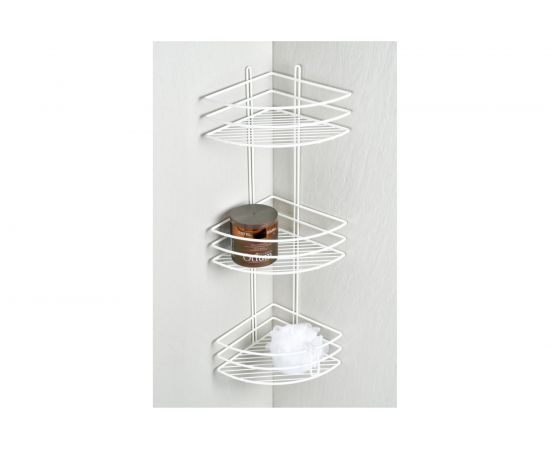 Угловая полка FIXSEN трехэтажная, белая FX-710W-3 – изображение 2