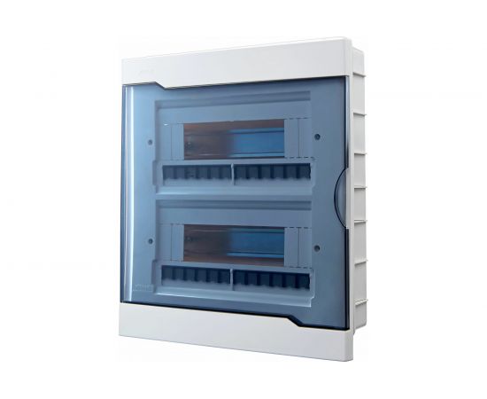 Бокс с прозрачной крышкой Lezard ЩРВ-П-24 для внутр. уст. 24-и модульных устройств 730-1000-024 