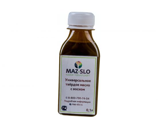 Твёрдое универсальное масло с воском MAZ-SLO цвет Орех 100 мл 8062307 