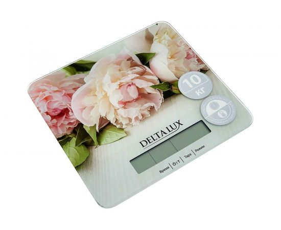 Настольные электронные весы Delta LUX DE-006KE, цветы, 10 кг Р1-00009166 