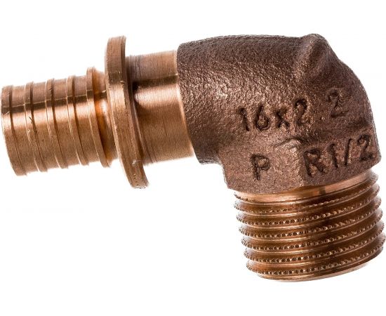 Угольник-переходник Rehau Н 16 1/2 бронза RX+ 14563471001 