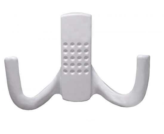 Крючок-вешалка со скрытым креплением Трибатрон КВС-2 белый 4373 