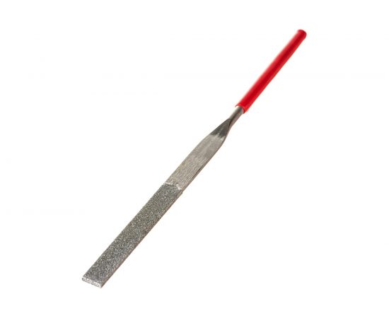 Алмазный надфиль CNIC плоский L160x4 тупоносый с обрезиненной ручкой 48485 – изображение 2