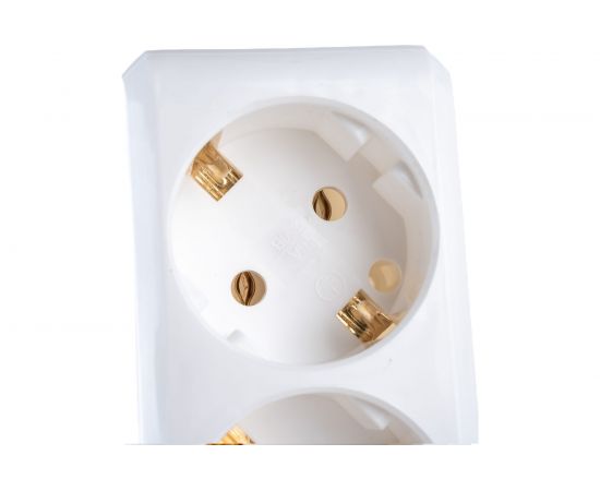 Удлинитель IEK У06К-выключатель, 6 мест, 2Р+PЕ, 5 метров, 3х1мм2, 16А/250 WYP10-16-06-05-ZK-N – изображение 4