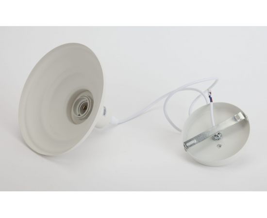 Металлический подвес ЭРА PL4 WH E27, max 60W, d203 мм, шагрень белый Б0037451 – изображение 4