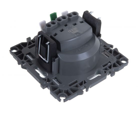 Розетка ЭРА 12-2101-03 2P+E Schuko, 16АХ-250В, алюминий Б0014677 – изображение 4