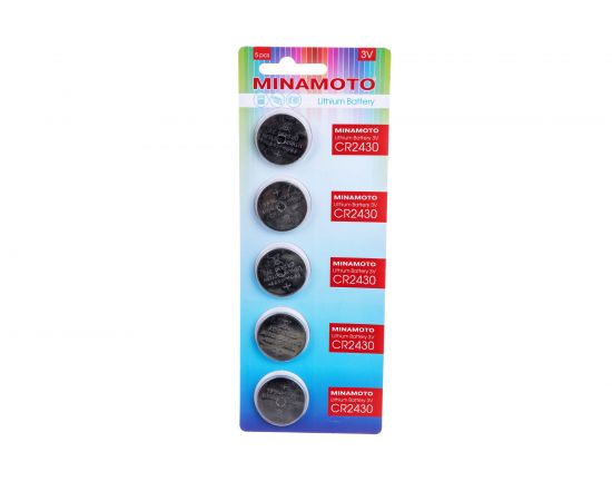Батарейка Minamoto литий CR2430, 5 card 82430 