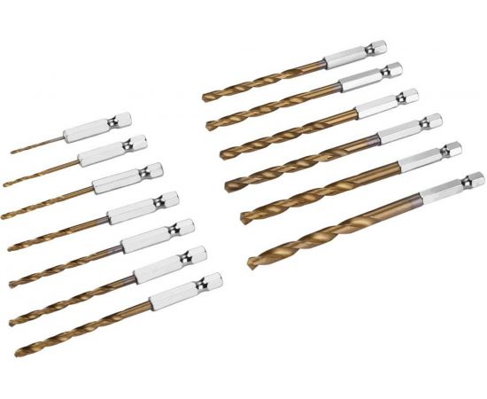 Набор сверл DH13 (13 шт; 1.5-6.5 мм; шестигранный хвостовик) DEKO 065-0538 