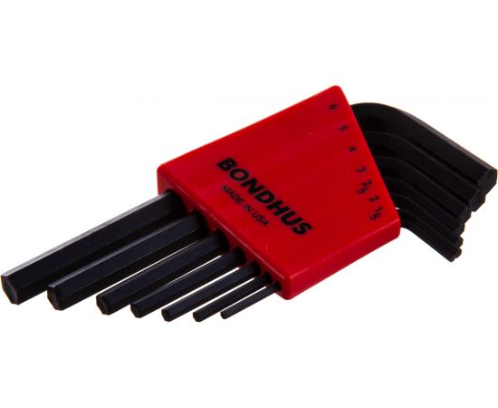 Набор из 7 черных ключей BONDHUS S 1.5-6mm 12292 – изображение 2