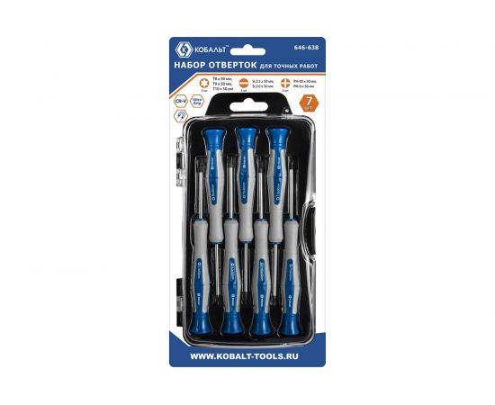 Набор отверток Ultra Grip для точных работ КОБАЛЬТ 646-638 – изображение 2