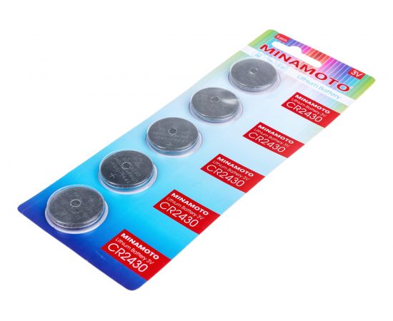 Батарейка Minamoto литий CR2430, 5 card 82430 – изображение 3