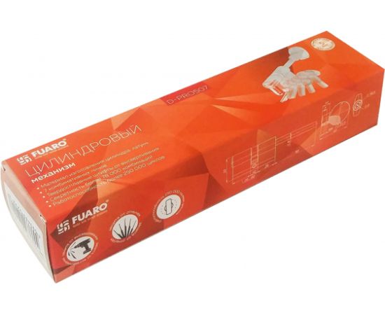 Цилиндровый механизм со штоком Fuaro D-PRO507-8/100 mm /65+10+25/ CP хром, 5+1 кл. перекодируемый 42687 – изображение 3