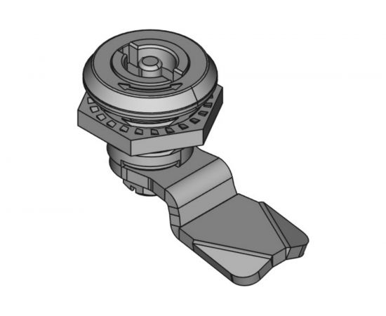 Замок под ключ с двумя бородками ТРИЗАМ цинк, с ригелем и ключом ЗЧ.М.2.05.1066.КМ TRZ0059 – изображение 3