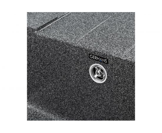 Кухонная мойка Gerhans B 22 24 ГРАФИТ /БЕЛАРУСЬ/ 650х500 мм В22-24 – изображение 4