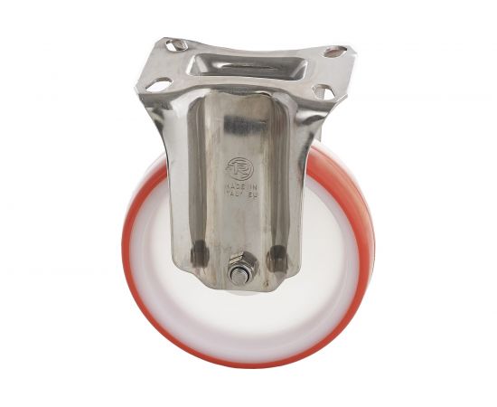 Колесо неповоротное с подшипником скольжения (125х35 мм; 220 кг; полиуретан/полиамид) Tellure Rota 605703 – изображение 6