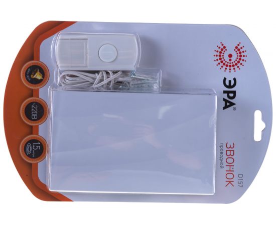 Проводной электромеханический звонок ЭРА D157, от сети Б0004134 – изображение 6